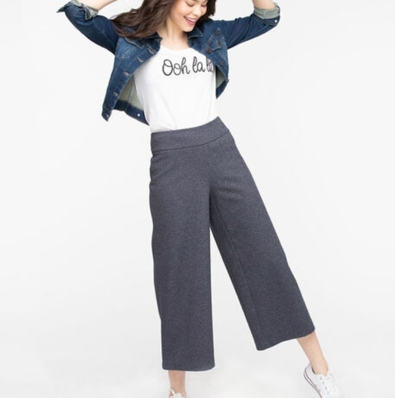 Nwt Wide Leg Knit Crop Pants  Rickis Brand NWT.  Size M - Picture 1 of 9